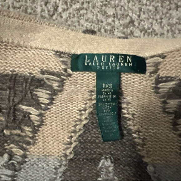 Lauren Ralph Lauren Red and Gray Aztec design Sweater - Picture 7 of 7